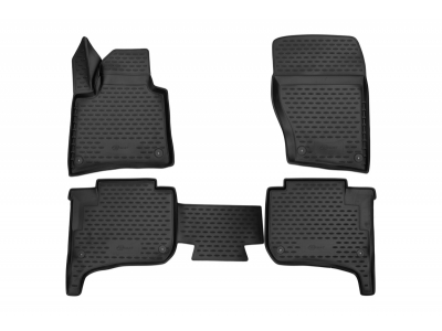 Коврики 3D в салон Format полиуретан, повышенная износостойкость 4 шт для BMW 3 2012-2021