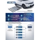 Пороги алюминиевые Rival Black для Нива ВАЗ 2131 1993-2021
